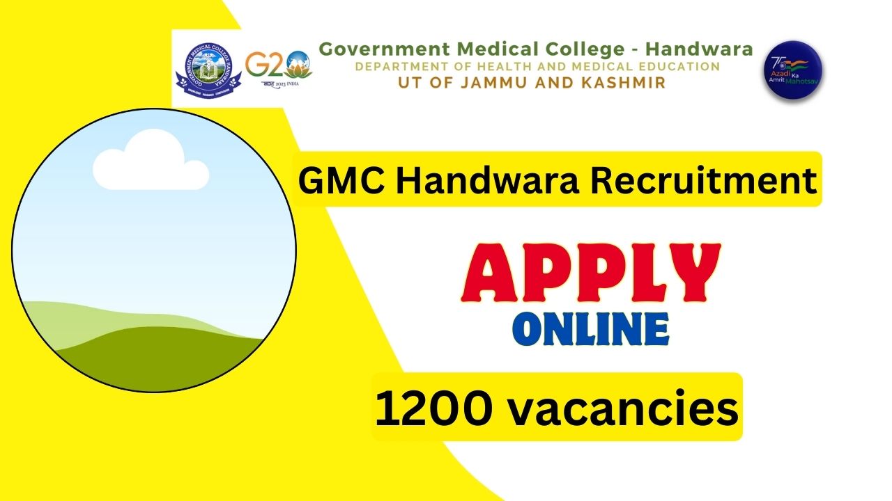 GMC Handwara Recruitment